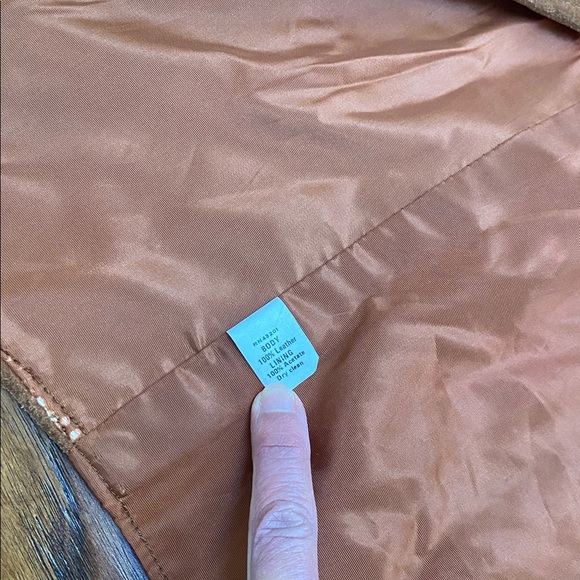 Vintage western leather fringe vest, brown suede, size S - Picture 9 of 14